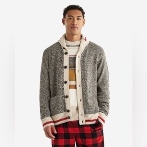 Roots Cabin Shawl Cardigan Size XL